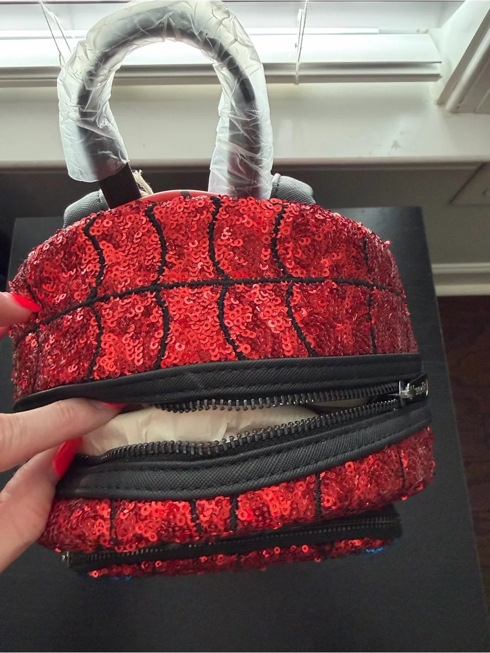 Sequin Spider-Man Loungefly backpack NWT